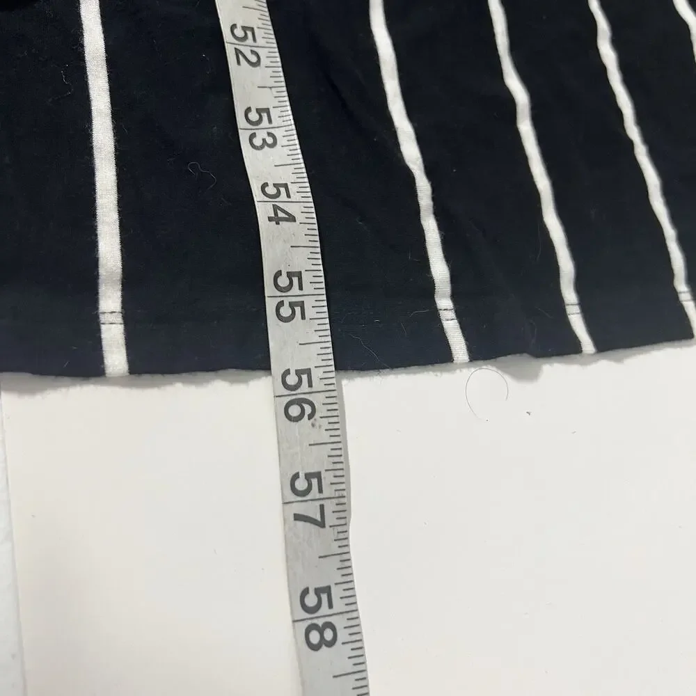 SOMA Super Soft Maxi Bra Dress Striped Size XL Black White Resort Wear Stretch - Picture 12 of 12